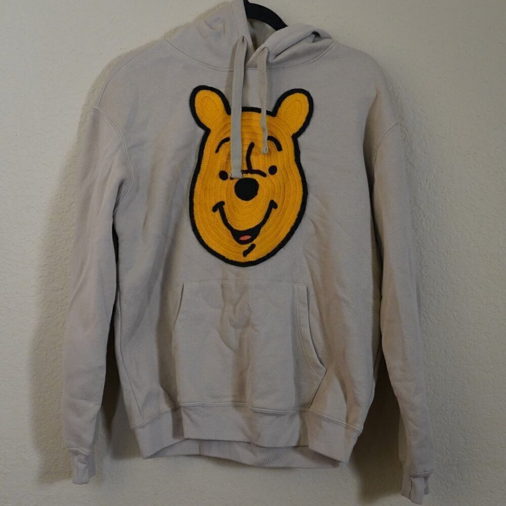 Winnie The Pooh Disney 100 Hoodie Crochet Knit M Fleece